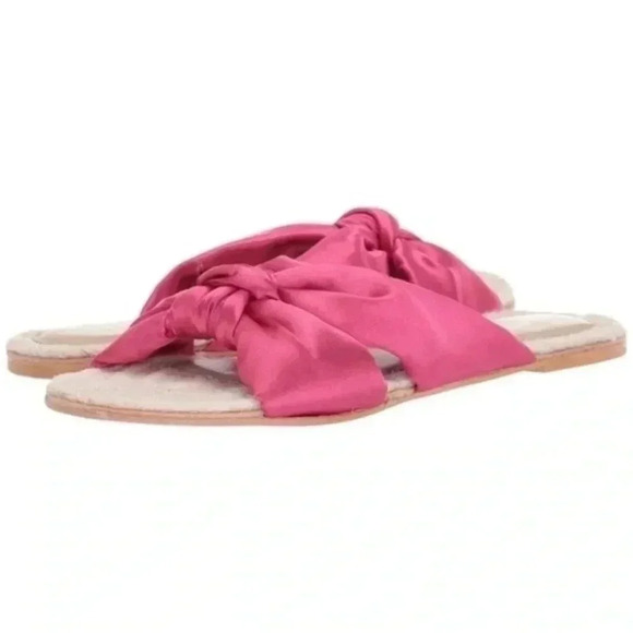 Seychelles satin slide sandals Fuchsia 7.5 - Picture 2 of 4